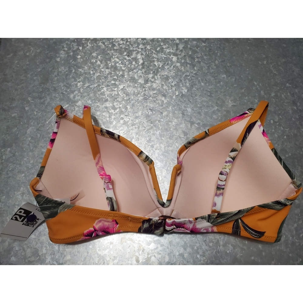 34C Bikini Top, Shade & Shore, Burnt Yellow - Picture 3 of 7